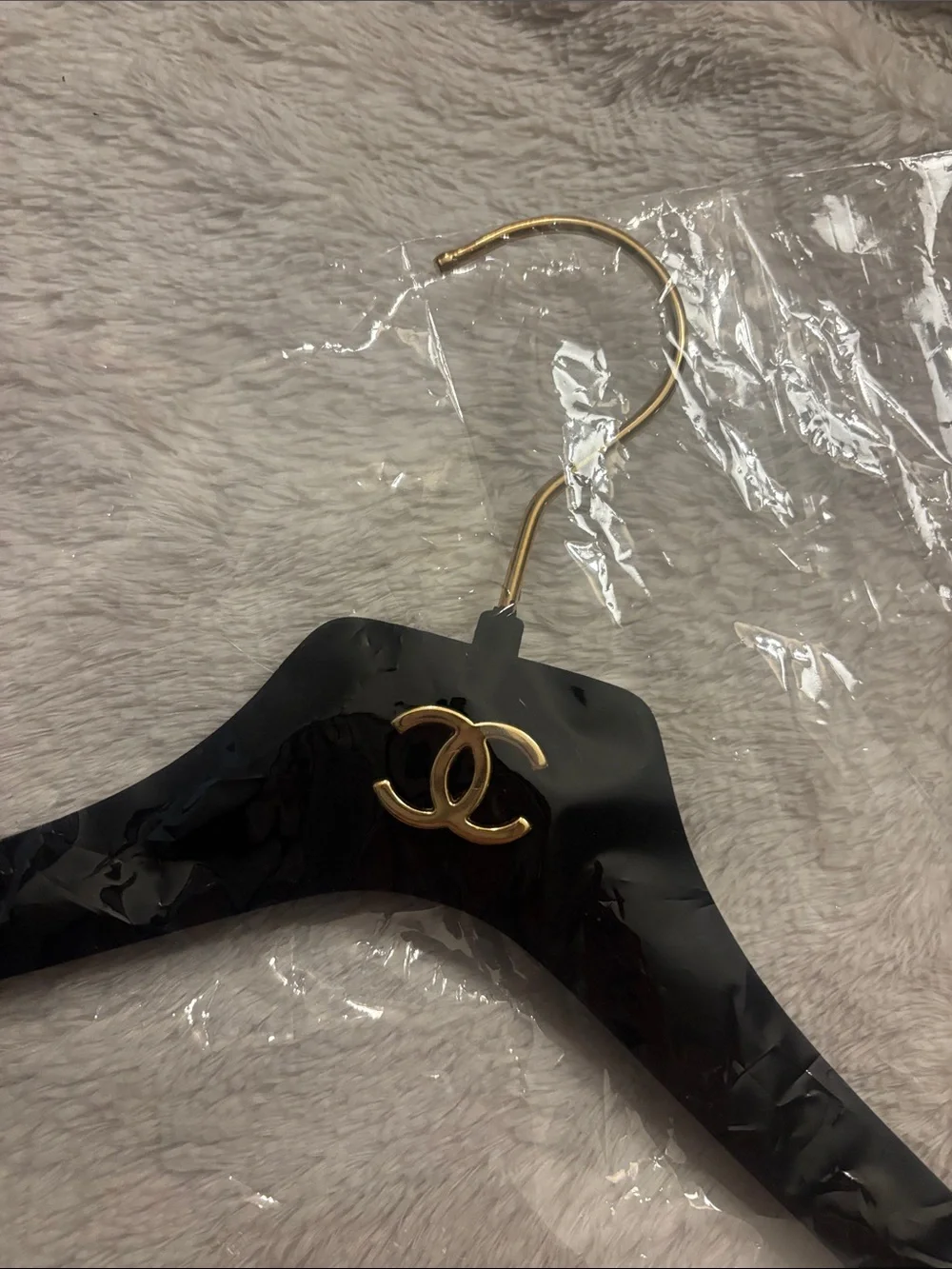 CHANEL velvet black
